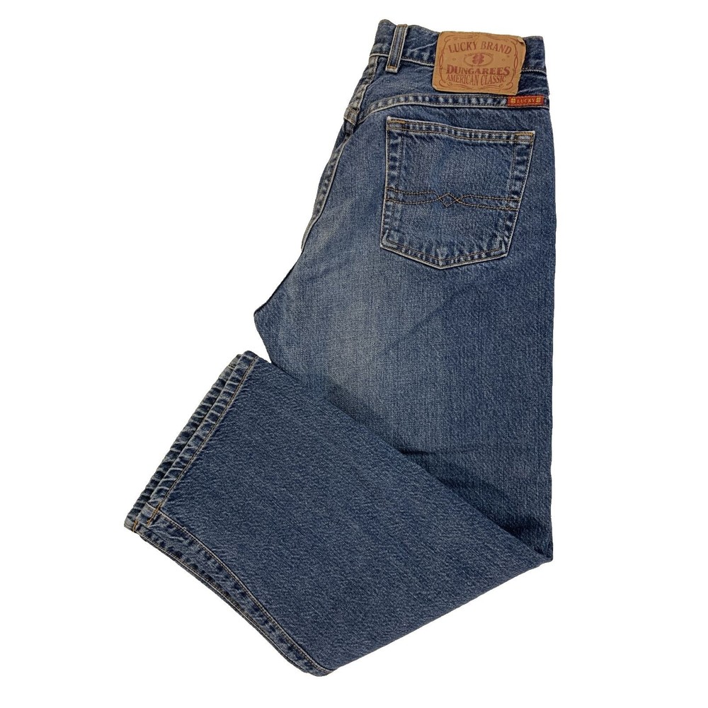Lucky Brand Dungarees by Gene Montesano Jeans 8 / 29 Medium Wash 5-Pockets - Picture 2 of 9